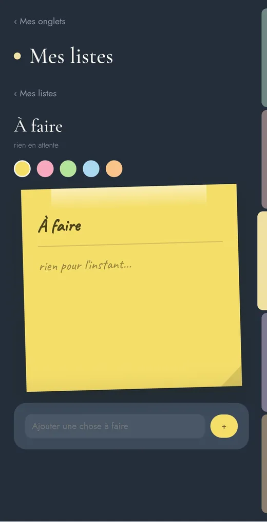 Les pense-bêtes dans Mon P'tit Carnet